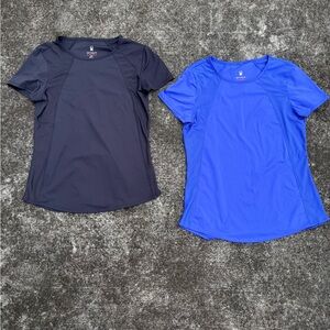Lot Of 2 Spyder Women's Short Sleeve Active Top in a perennial Size Small